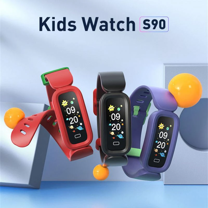 New S90 Children Smart Watch Bracelet Alarm Clock Heart Rate Sleep