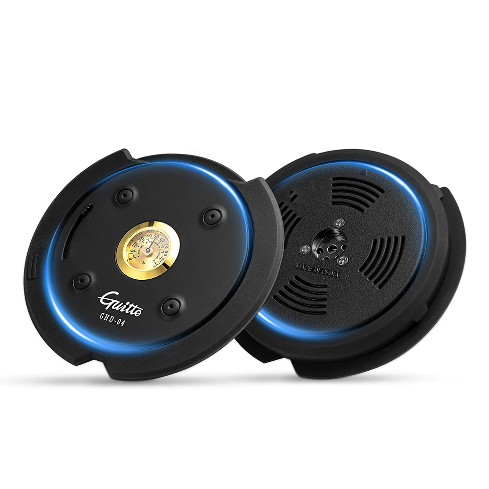 Guitar Humidifier Real Time Humidity Meter Anti-whistling Guitar Protection Acoustic Soundhole Cover