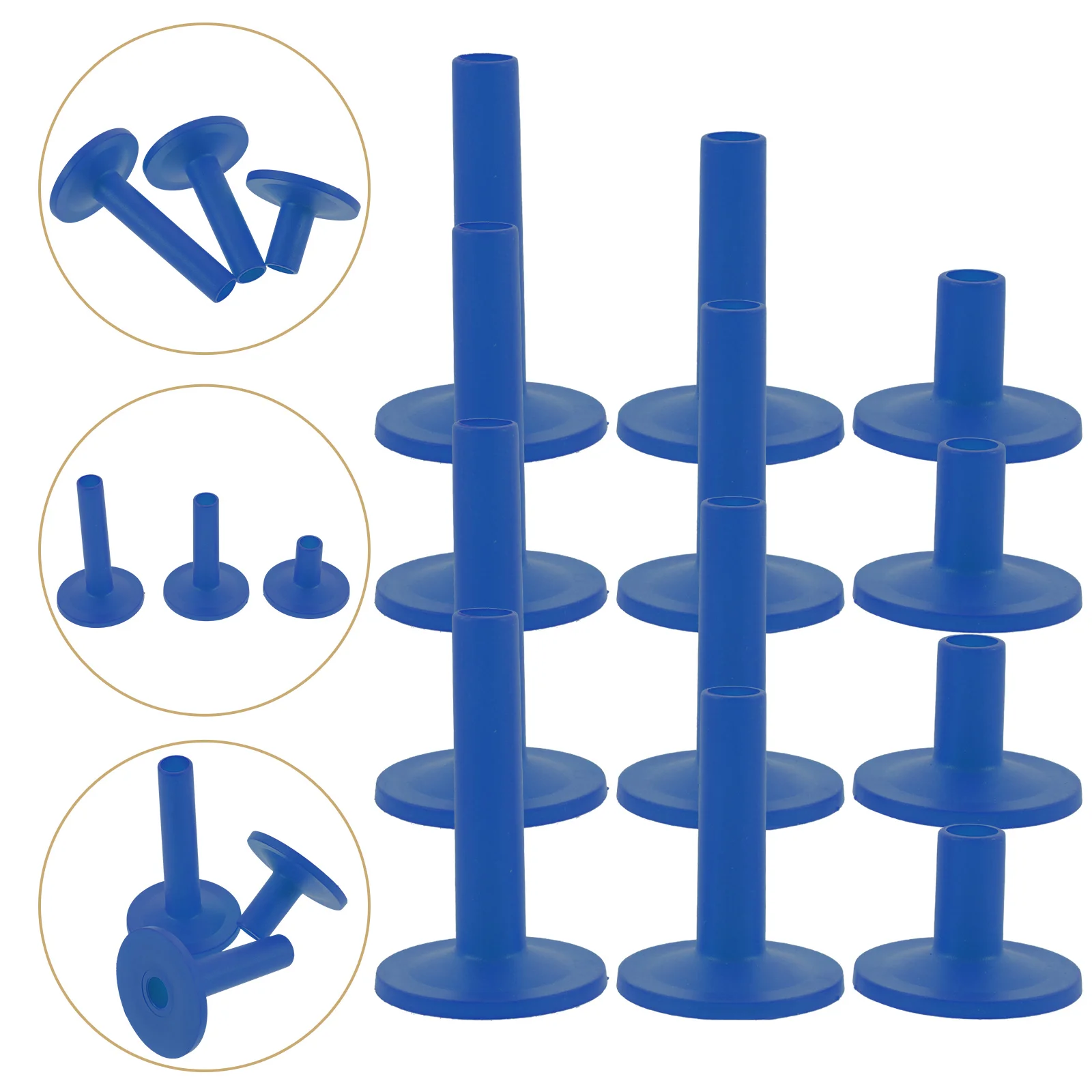 

12 Pcs Drum Set Drums Accessories Cymbal Sleeves for Replacement Casing Mount Plastic Musical Instrument