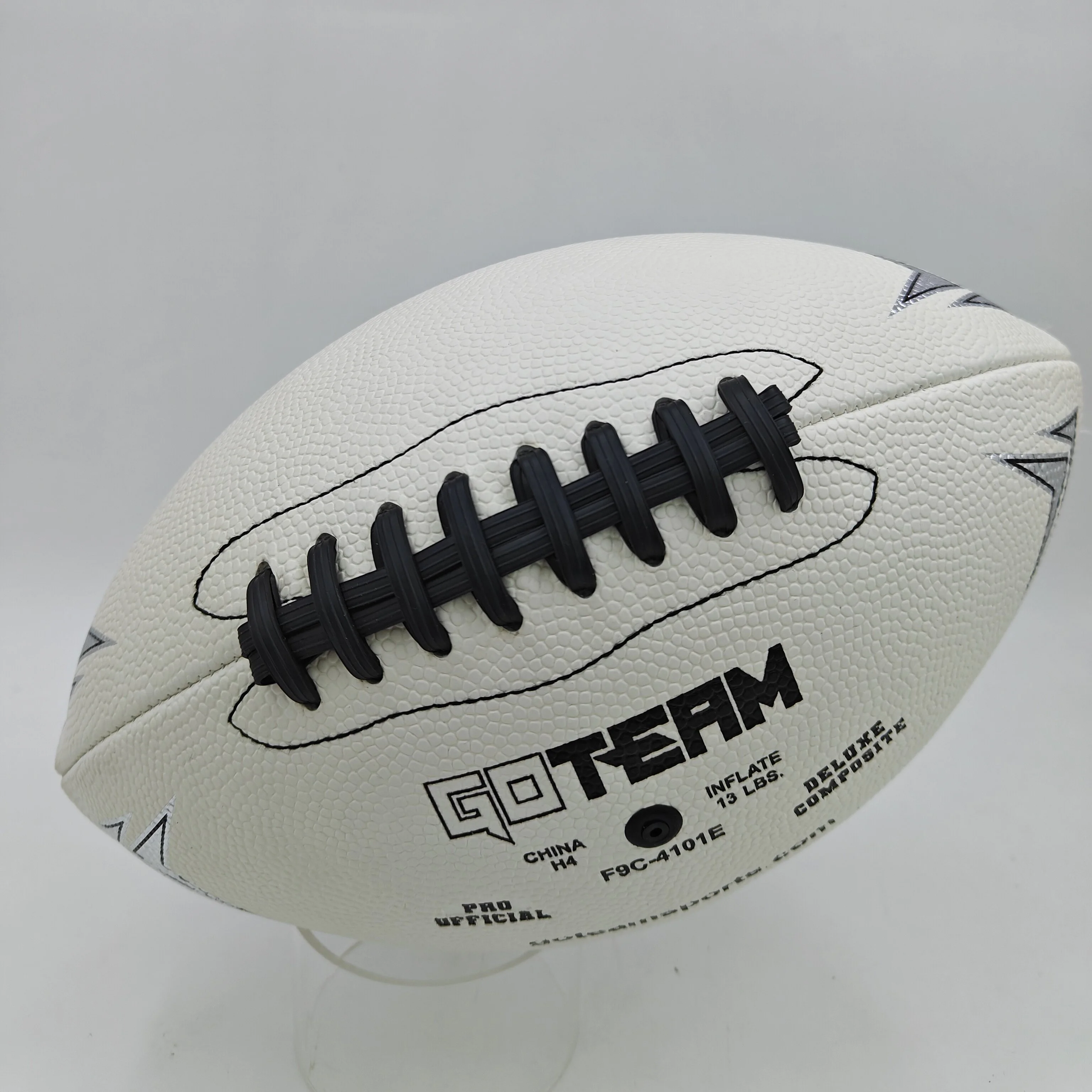 High Quality Factory Straight Hair American Football Wear-resistant PU Leather Training Game American Footballs Ball Rugby view 3