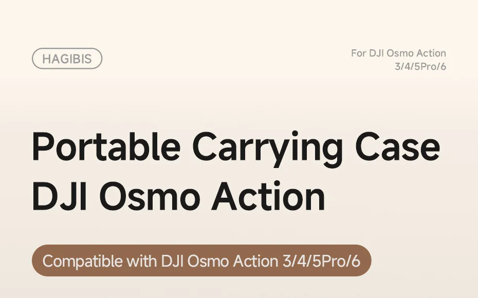 Hagibis Hard Shell Carrying Case for DJI Osmo Action 3/4/5 Pro/6