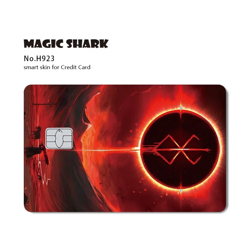 Magic Shark Dark Anime Holographic Card Sticker Skin