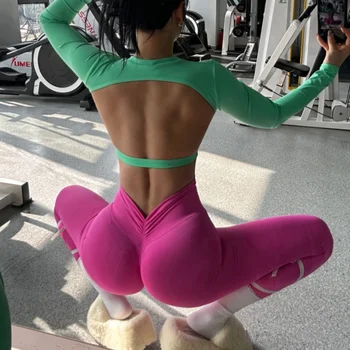 High-end Yoga Pants Women Fitness Leggings High elastic Sports Pants Push UP Tights Running Leggings Breathable Gym Leggings 1