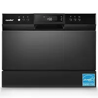 Portable Countertop Dishwasher 6 Place Settings Energy Star Glass Eco Speed Baby-Care Sparkling Cleaned Dishes Whole Black Touch 1