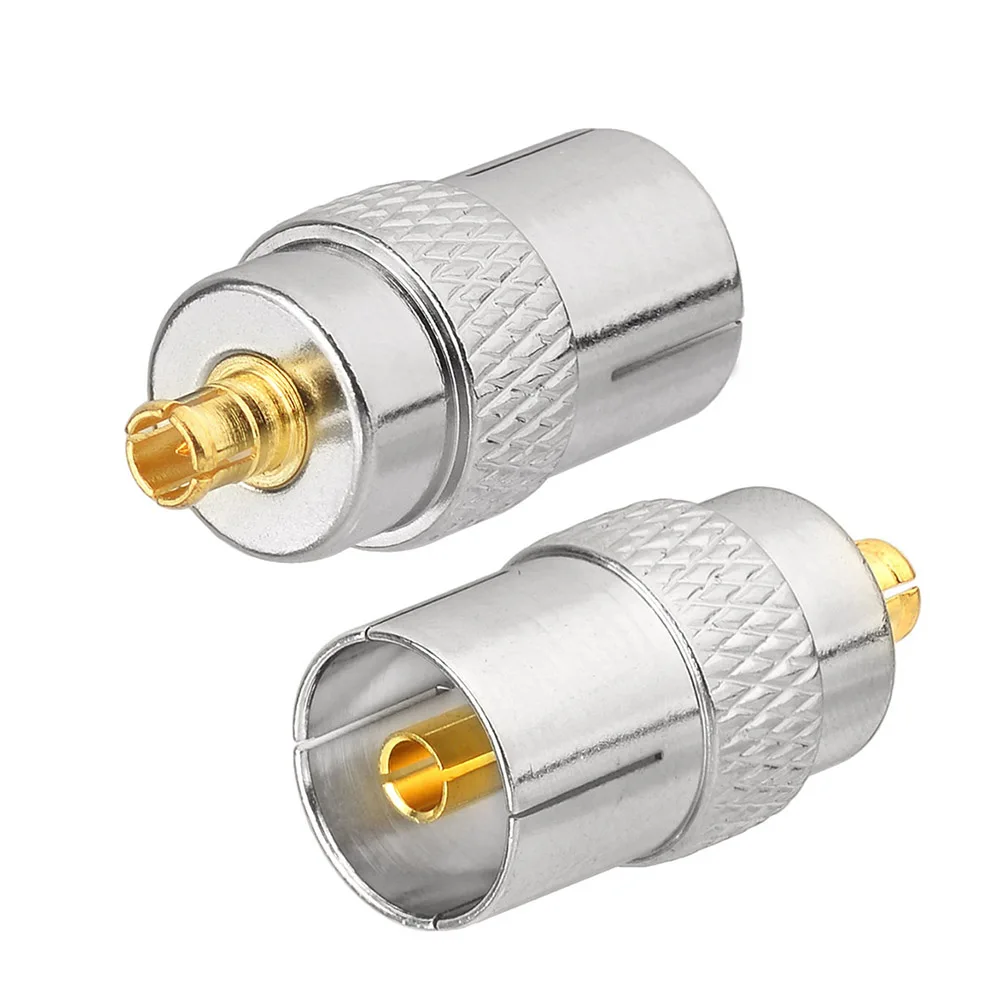 Superbat MCX Male to IEC DVB-T Jack RF Coaxial Connector DVB-T USB 2.0 Digital TV Tuner Antenna Adapter for Enhanced TV Receptio