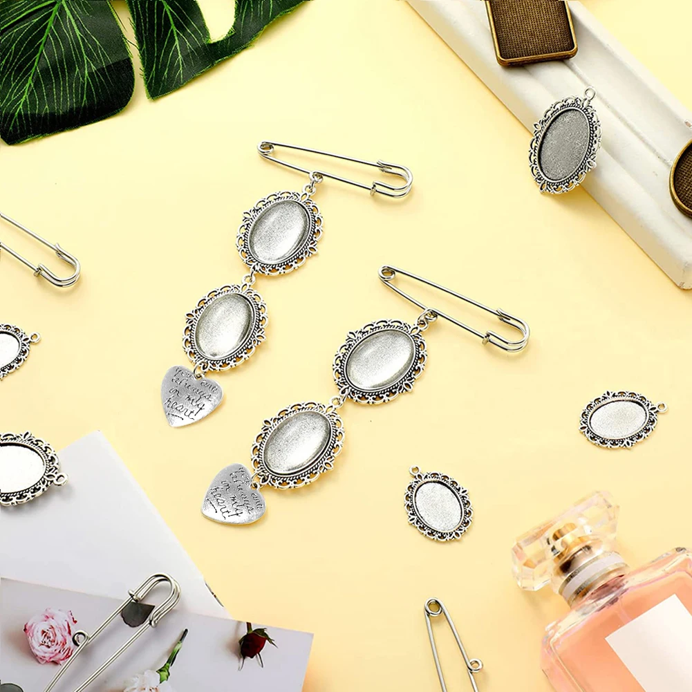 Picture Charm Cabochon Pendants Wedding Bouquet Photo Charms for Bridal Wedding Party