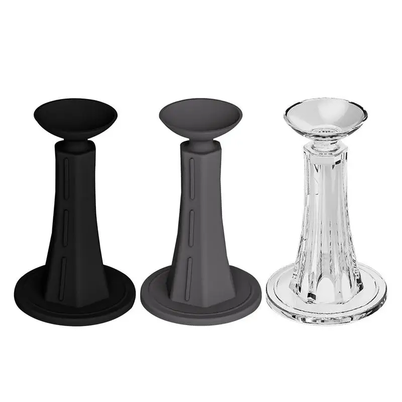 Non-punch Door Stopper Silent Anti-collision Self Adhesive Door Holder Silicone Suction Cup Wall Protectors