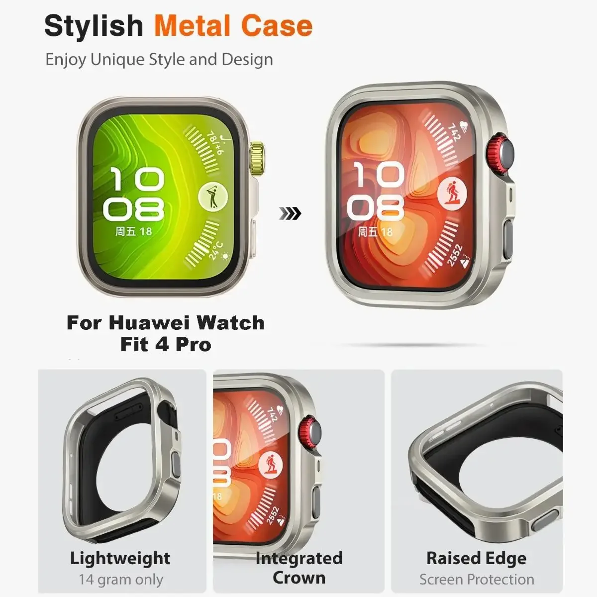 Premium Metal Protective Case - Shockproof & Anti-Scratch Bumper Cover