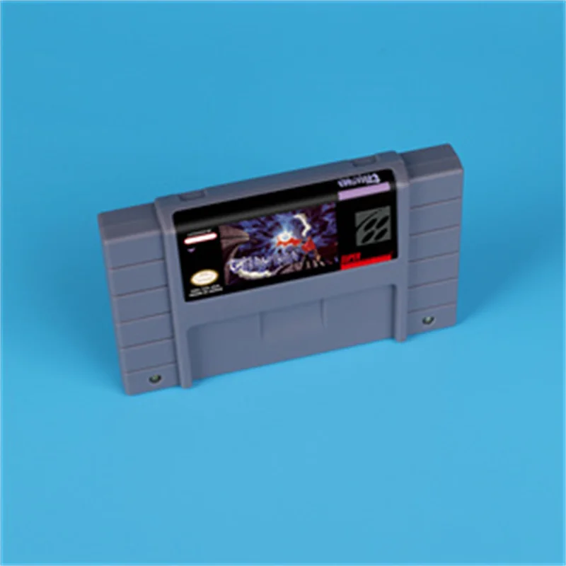 For Terranigma (Battery Save) 16bit game card For USA NTSC version SNES video game console memory card flash drive micro sd card flash card flash memory card game card card adapter video game cartridge memory stick adapter
