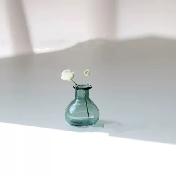 5/10X 1:12 Dollhouse Mini Storage Tank Wishing Glass Bottle Mini Tiny Jar Flower Vases Model Toys Doll House Decor Accessory 5