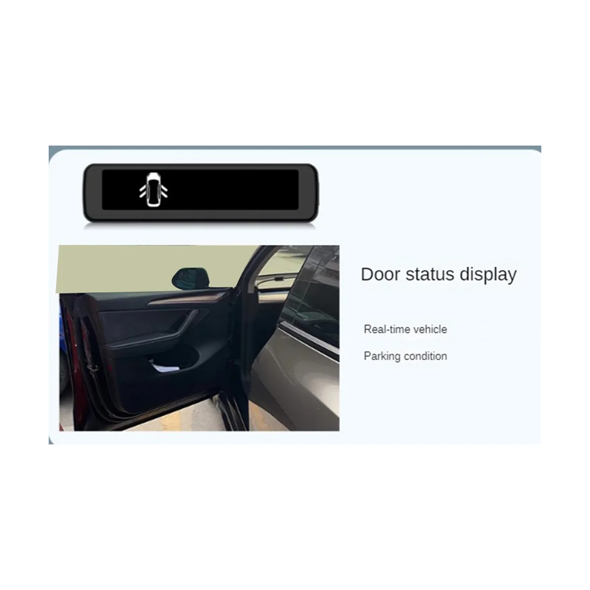 

Car HUD Air Code Meter Dashboard Digital Smart Gauge Head Up Display for Tesla Model 3 Model Y Car Accessories
