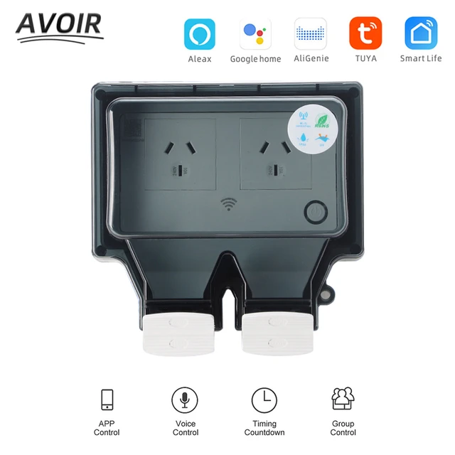 Couvercle De Prise De Courant Murale Tuya Smart Wifi, Étanche Ip66, Pour  Appareil D'extérieur Prises Électriques Prise Connectée Wifi Cache Prise  Maison Connectée Prise Wifi Prise Connectée Wifi Alexa - AliExpress