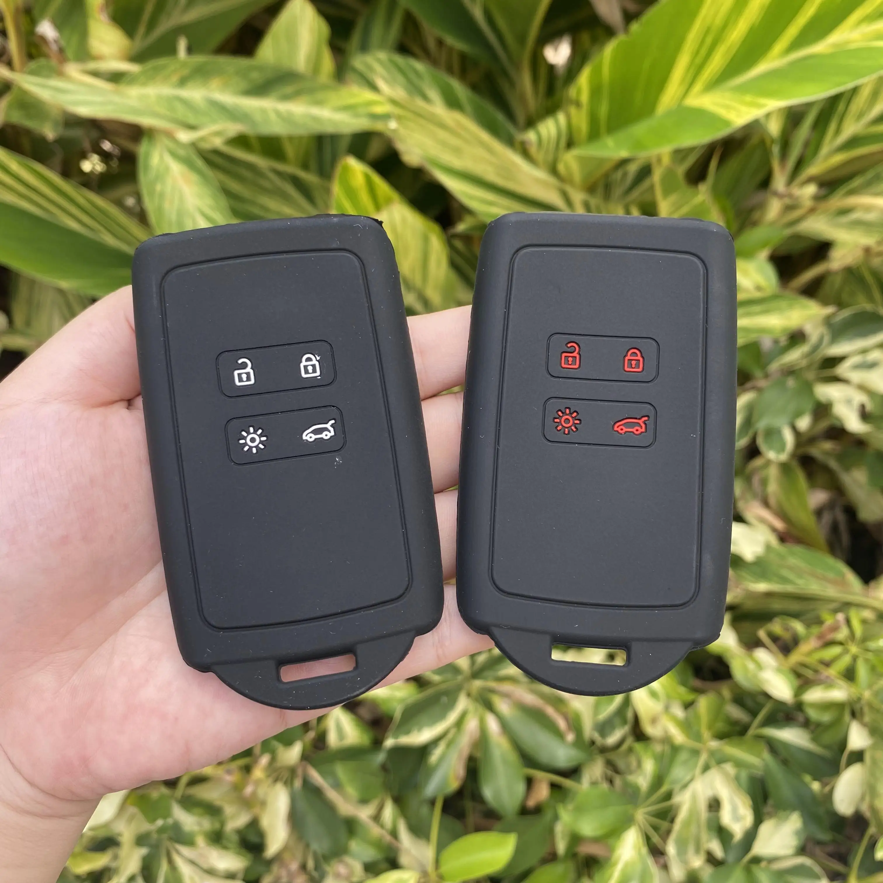 Coperchio del telecomando con chiave magnetica Coperchio del guscio rigido rosso per Renault Captur Clio Grand Scenic ZOE