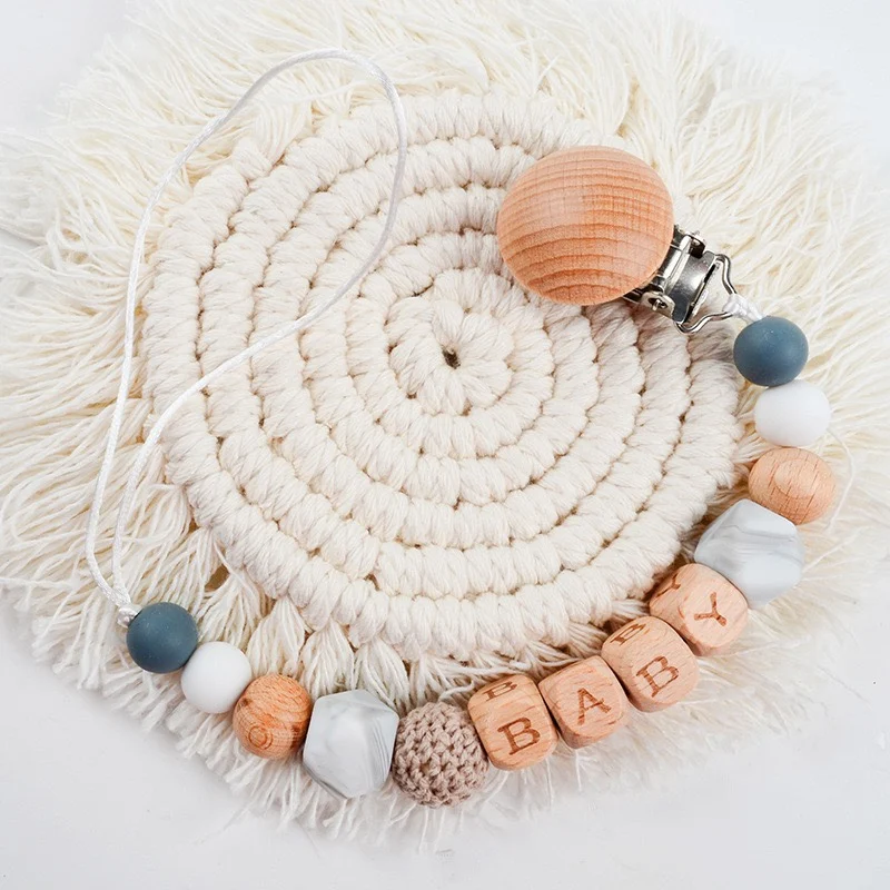 1 PCS Baby Pacifier Clip Childrens Soothing Toys Silicone Pacifier Chain