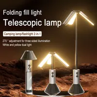 Portable Telescopic LED Flashlight Rechargeable Folding Searchlight for Outdoor Car Repair Camping Tent Lighting 1