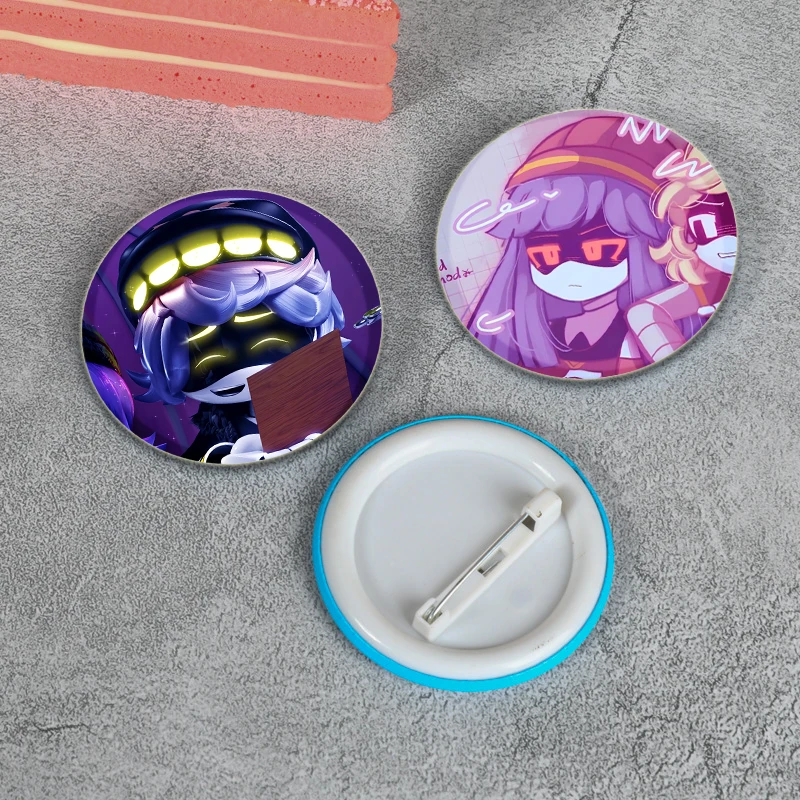 Cartoon Brooch Pin Brooches Clothing Brooch 32/44/58mm Anime Murder Drones Brooches Round Cartoon Handmade Pins for Backpack Cothes Accessories Badge Decoration Gifts