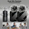 Three-in-one design wireless lapel microphone charging portable video recording microphone with clamp-on noise reduction 1
