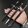18-22cm Lord of F Rings Medieval Weapon Glamdring Aragorn Narthil Sword Metal Katana Samurai Sword Keychain Ornaments Gifts Toy 4