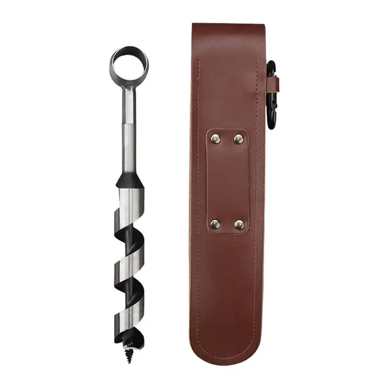 

Bushcraft Hand Drill Survival Auger Tool Survival Drill Bit With Leather Case Outdoor Bushcraft Gear For Hand Drilling