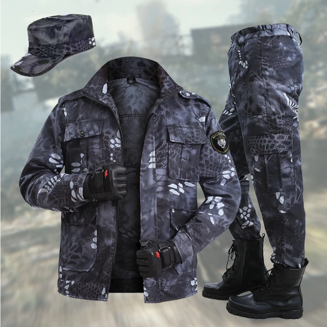 Fishing Suit Tactical Camouflage Fishing Clothing Windproof Durable Thermal  Outdoor Clothes Cycling Wear S-5XL 3
