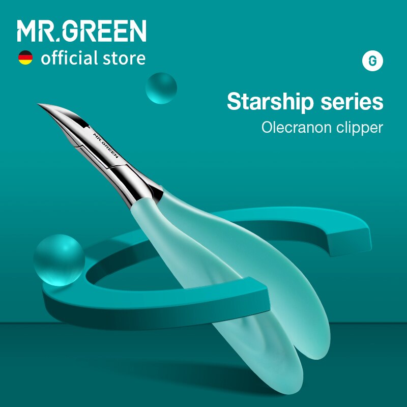  MR.GREEN Toenail Clippers Anti-Splash Ingrown Nail Olecranon Cutters Professional Pedicure Tools Stainless Steel 