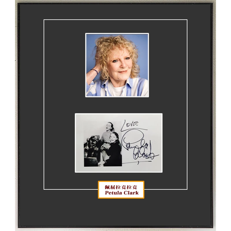 

PetulaClark Celebrity autograph. postcard 6-inch photo Petula Sally Olwen Clark, CBE is a British singer, actress, and composer.