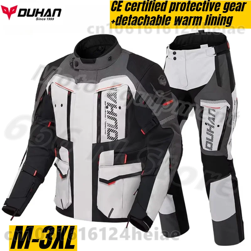 방수 오토바이 재킷 및 바지 세트 (CE 레벨 추락 방지 기능 포함) 모든 날씨..