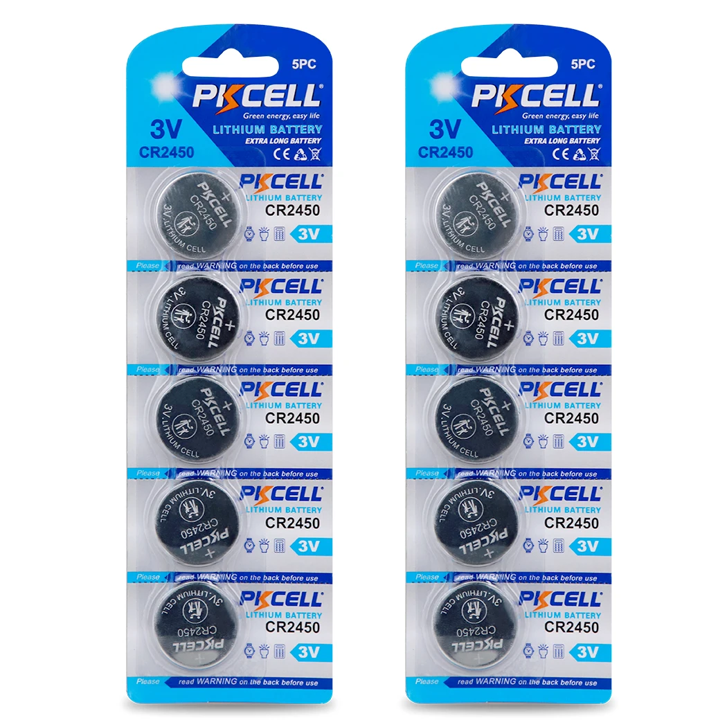 20pcs/4cards Pkcell Bateria Cr2032 3v Lithium Button Battery Br2032 Dl2032  Ecr2032 Cr 2032 Lithium Batteries For Toys Watches - Button Cell Batteries  - AliExpress