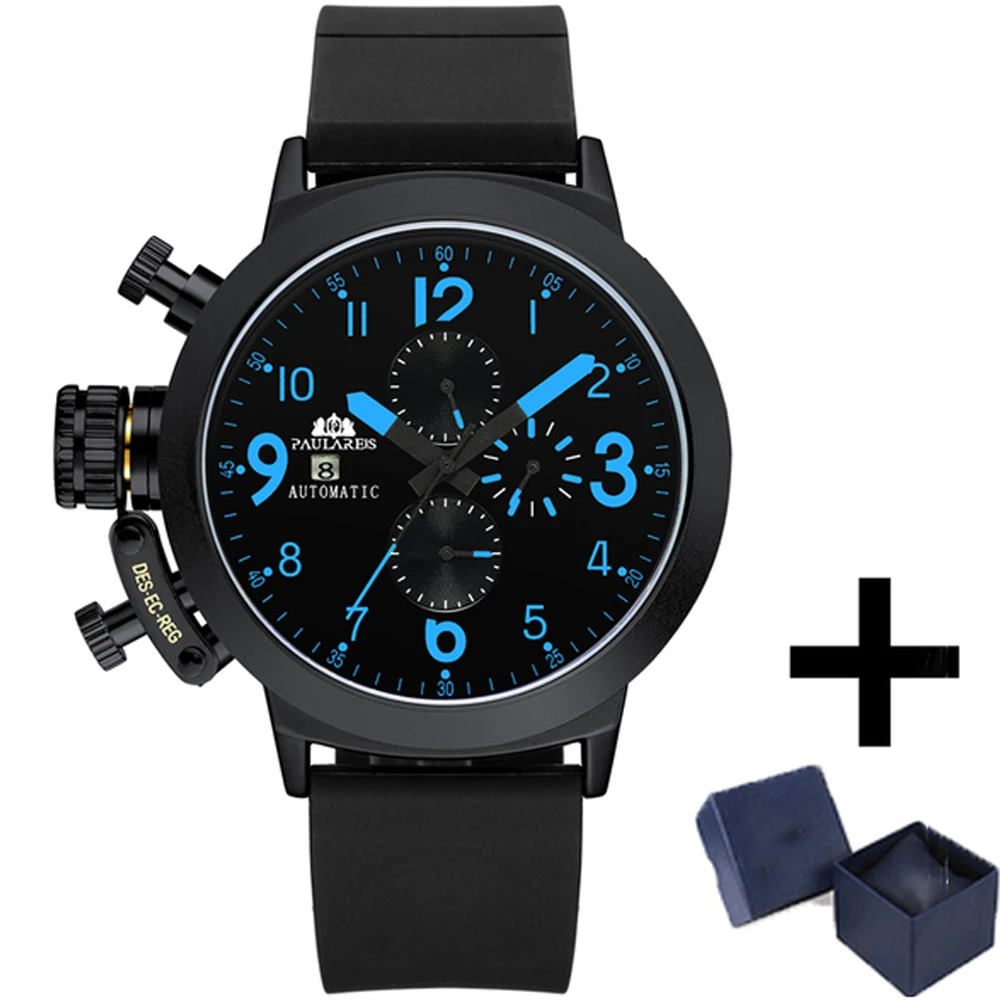 Top Brand Men Watches Special Classic Automatic Mechanical Waterproof Watch Left Hand Chronograph AAA Jewelry Clock Dropshipping |