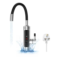 Robinet chauffe-eau instantané 3000 W 360 °   Robinet de cuisine électrique avec affichage de la température LCD, bec flexible pour la cuisine 1