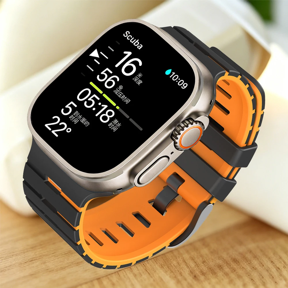 Breathable Silicone Sports Watchband Bracelet