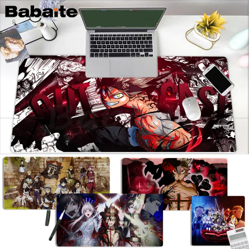 

Black Clover Beautiful Laptop Gaming Mice Mousepad Size for Keyboards Mat boyfriend Gift