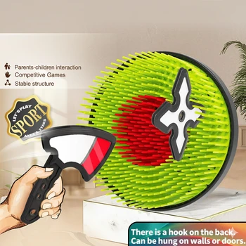 Juego de Dardos y Hacha de Juguete para Niños, Dardos Boomerang para Práctica de Lanzamiento, Deportes e Interacción entre Padres e Hijos 1