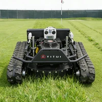 Personalized Customized Ce Epa All Terrain Lawn Mowing Robot With Rubber Tracks And Multi Functional Remote Control