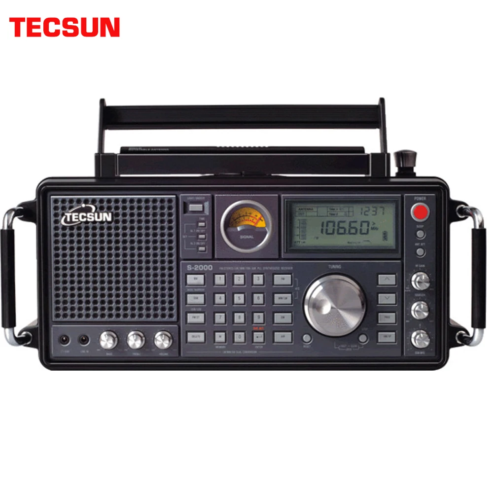 

TECSUN S-2000 Amateur Desktop Ham Radio SSB Dual Conversion FM/MW/SW/LW Air Band High Sensitivity and Good Selectivity Speaker