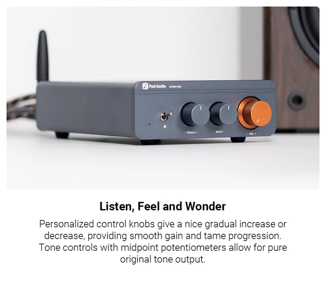 Amplificatore Bluetooth Fosi Audio BT20A Pro | 300Wx2 | HiFi Stereo | Classe D