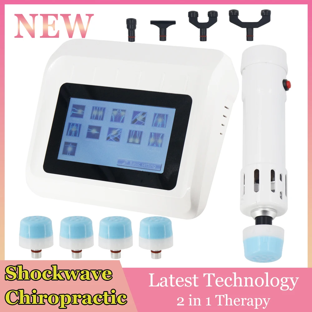 

Shockwave Therapy Machine ED Treatment with 11 Heads Pain Relief Erectile Dysfunction 2 in 1 Shock Wave Chiropractic Massager