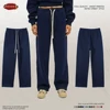 ZODF 2023 Men Casual Winter 350sm Fleece Pants Unisex Loose Soft Comfortable Sport Solid Straight Trousers HY0643 4