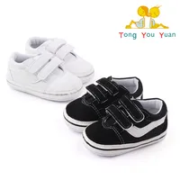 Spring and Autumn Baby Casual Sneakers Girls Boys Fashion Desion Soft Sole Hook&loop Solid Newborn Toddler Shoes First Walkers 1