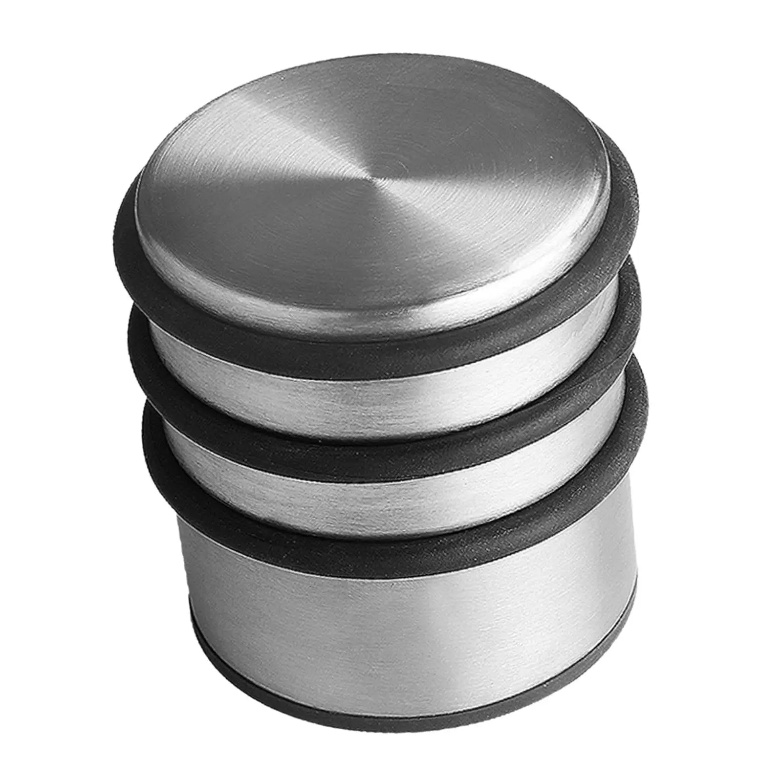 Round Rubber Door Stopper Floor Protective Anti Collision Door Stop Wedge for Residential Hotel Kitchen Living Room