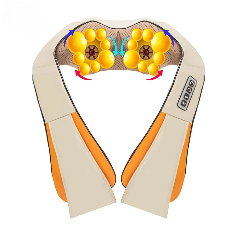 Back And Neck Massage Deep Tissue Body Neck Cervical Shoulder Electric Shiatsu kneading Massager shawl