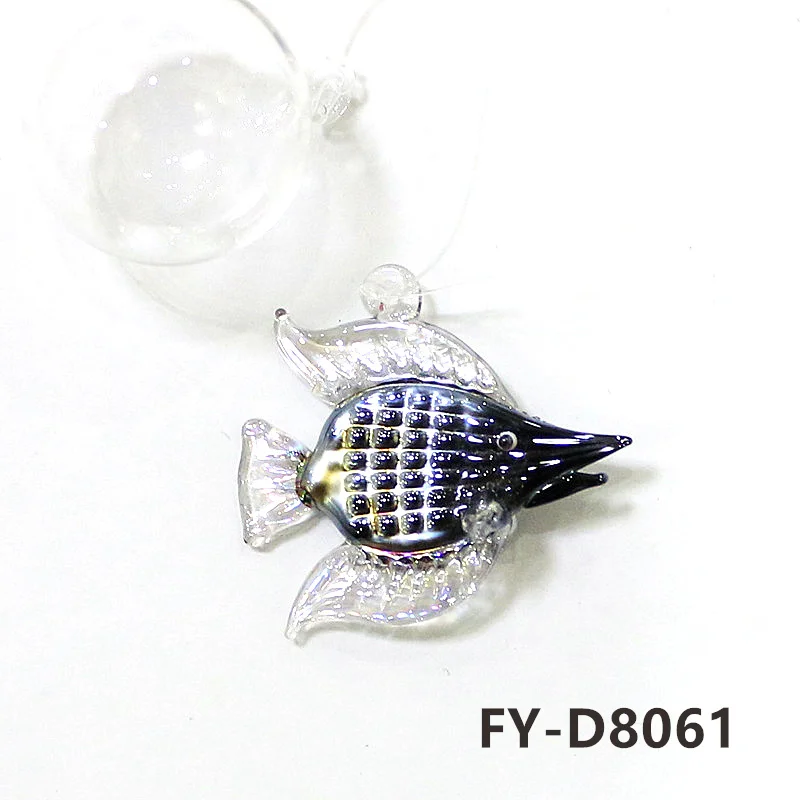 Floating Marine Animal Mini Figurine Pendant - Cute Glass Ocean Creatures Ornaments