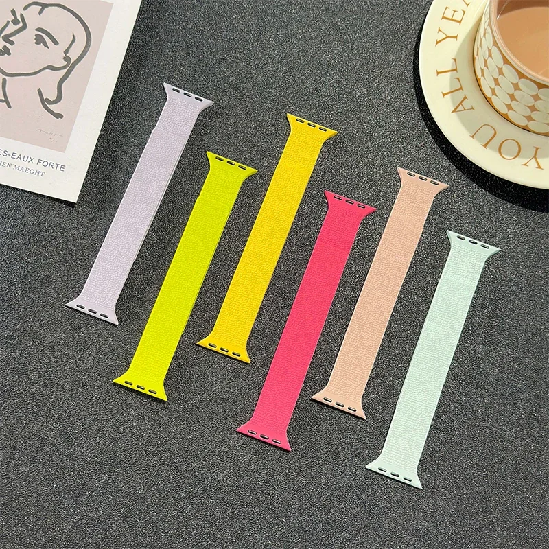 Magnetic Strap for Apple Watch Band 45mm 44mm 40mm 46mm 41mm 42 mm 38 Silicone Bracelet iWatch Series 10 9 8 7 6 Se Ultra 2 49mm