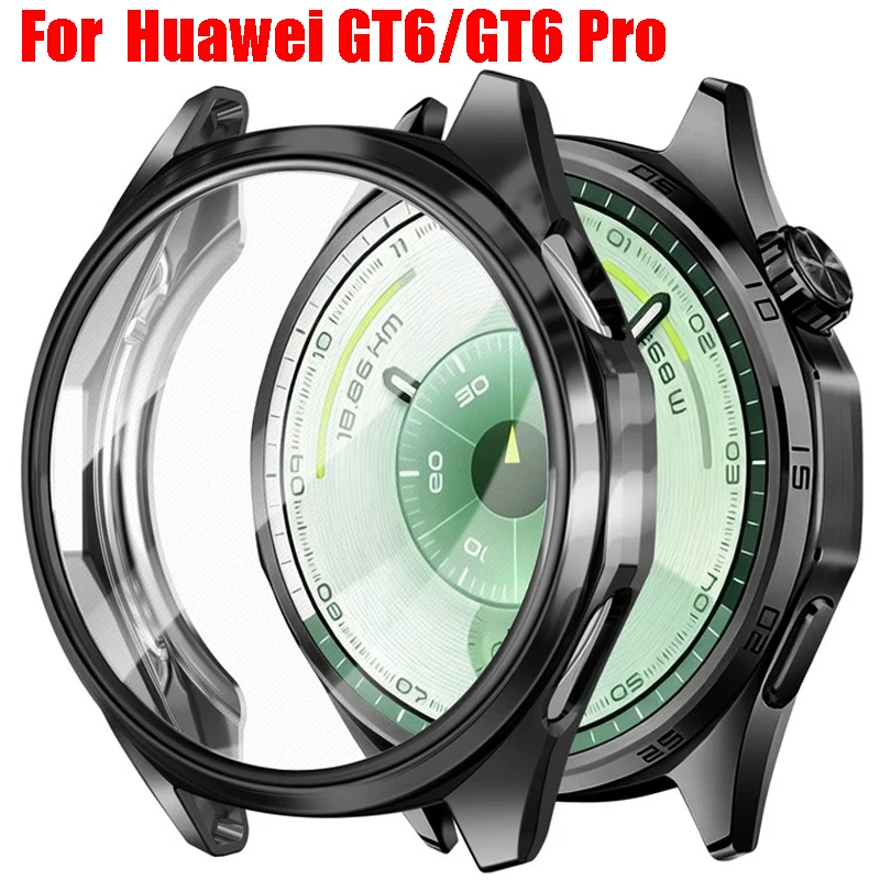 Soft TPU Protective Case & Screen Protector for Huawei Watch GT6 Series
