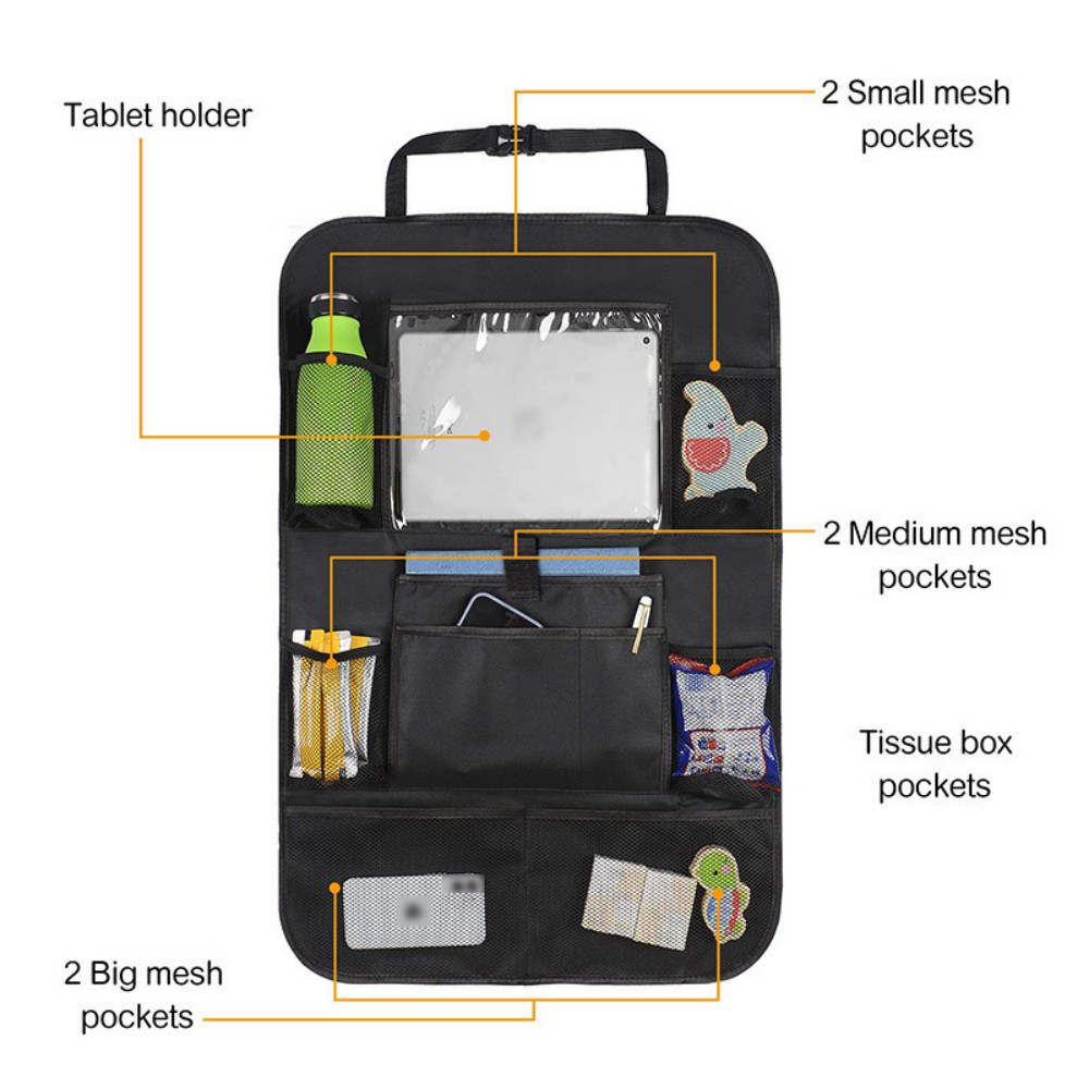 Car Organizer Trunk High Capacity Hanging Bag SUVs Vans