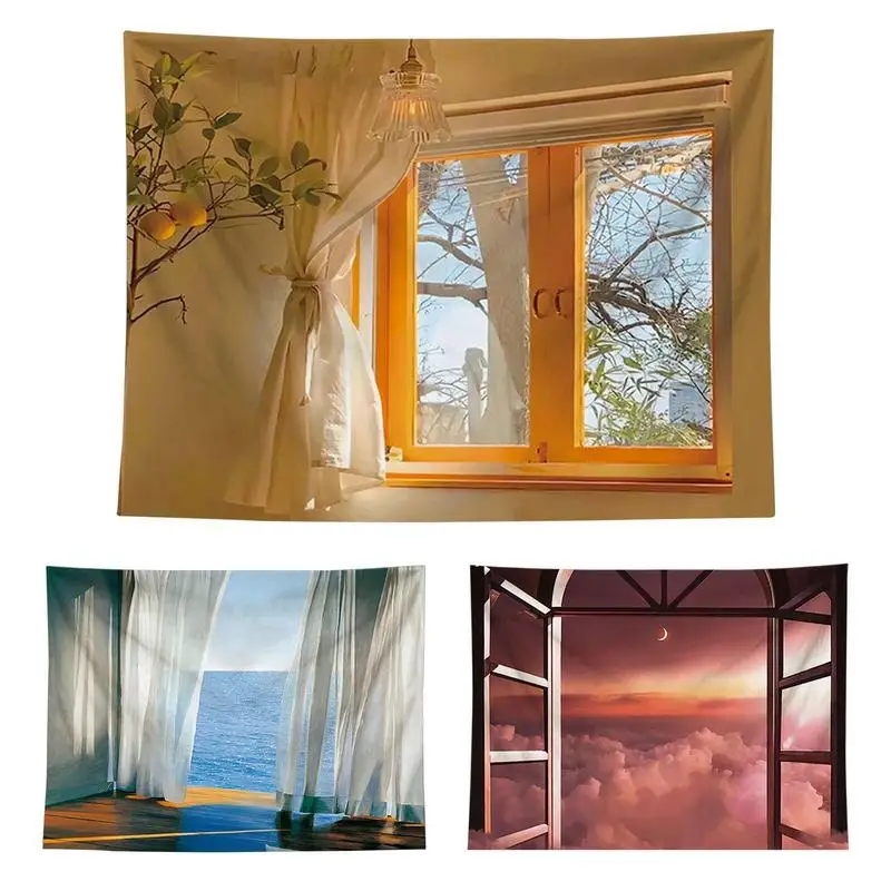 

Wall Hanging Tapestry Wall Hanging Tapestry Sea Landscape Holiday Landscape Tapestry For Bedroom Living Room Dorm Dormitory Wall