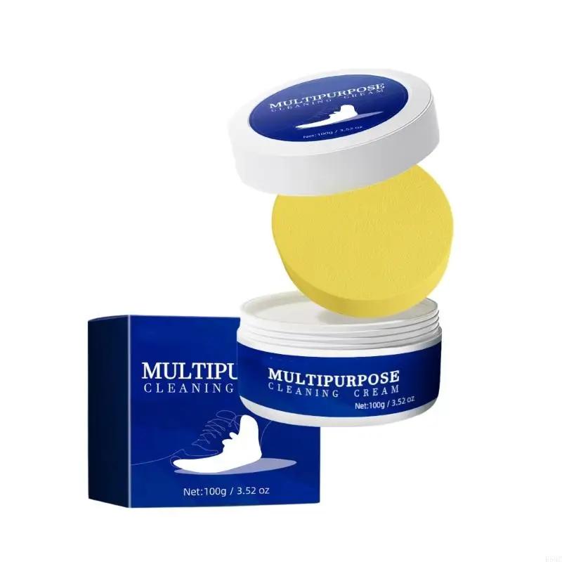 R58C Cleaning Cream for White Shoe Multi-functional Cleaner With Wipe Stain Remover Cleansing Maintenance Cream Of Sport Shoe