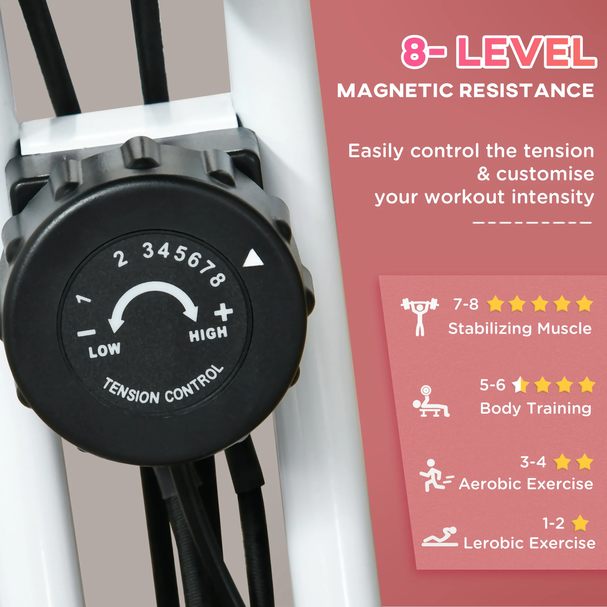 Ride X Deluxe - X-Bike - Hometrainer - Hartslagsensoren - Comfort
