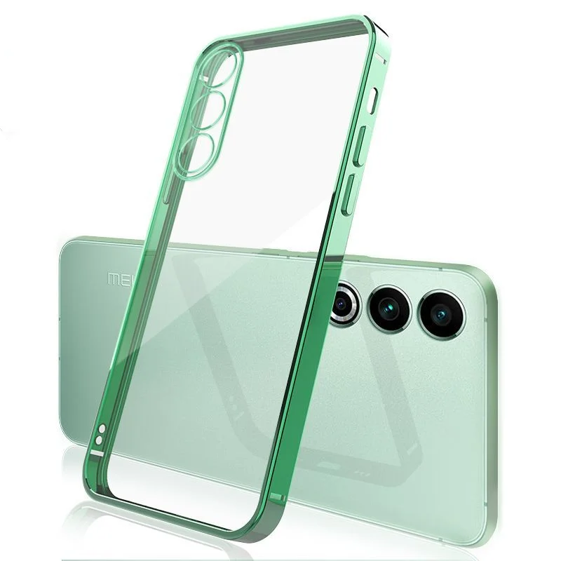 Luxury Electroplated Transparent Silicone Back Cover - Shockproof Bumper Shell