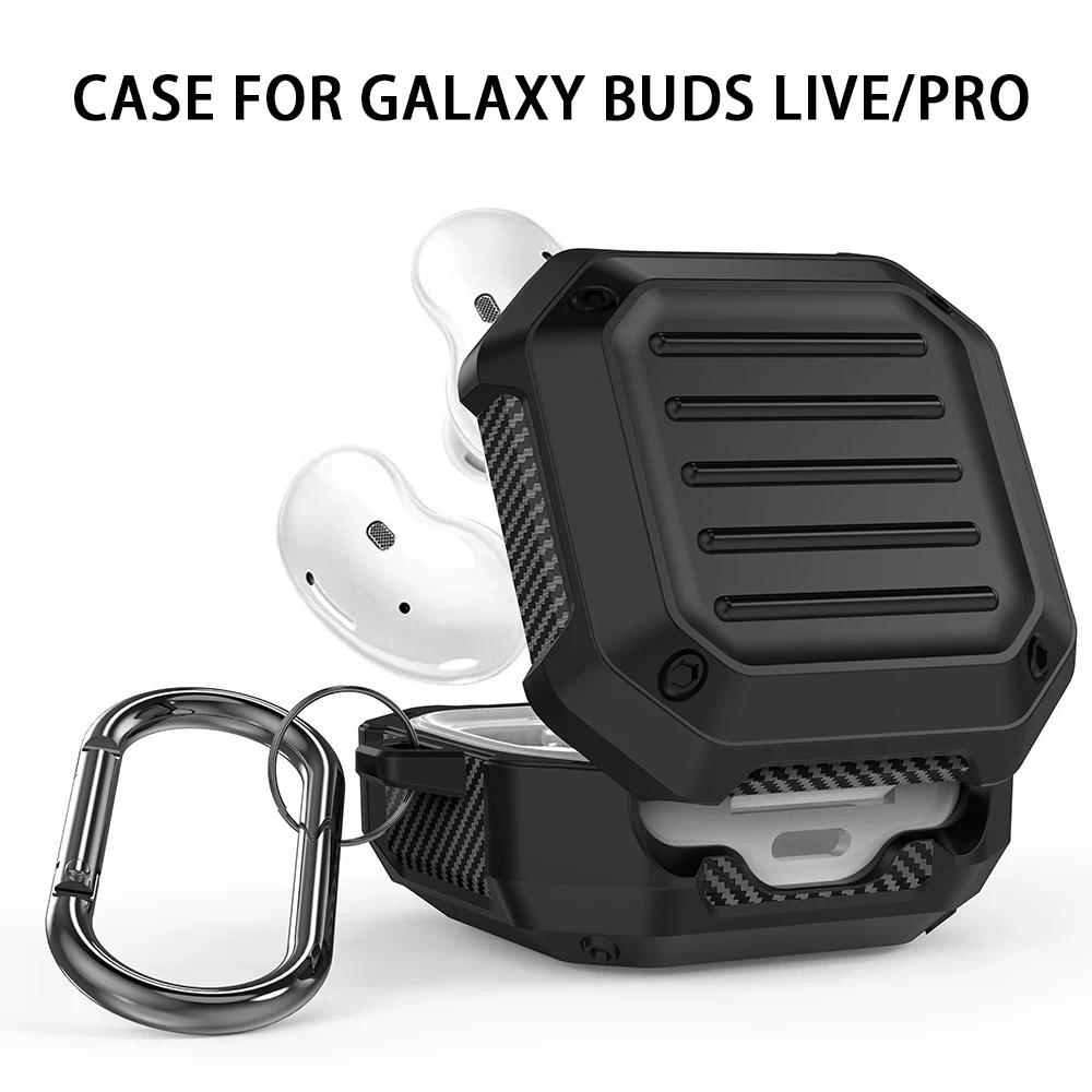 For Samsung Buds Pro Case Shockproof Suitcase Earbuds Case For Samsung Galaxy Buds 2 Pro Live Cover Protective Shell With Hook Aliexpress